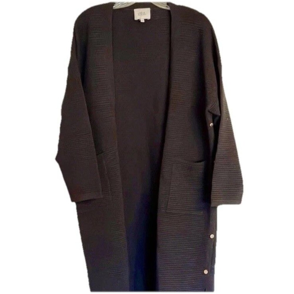 J.O.A. Transitional Coatigan Cardigan Jacket Women’s Medium Black